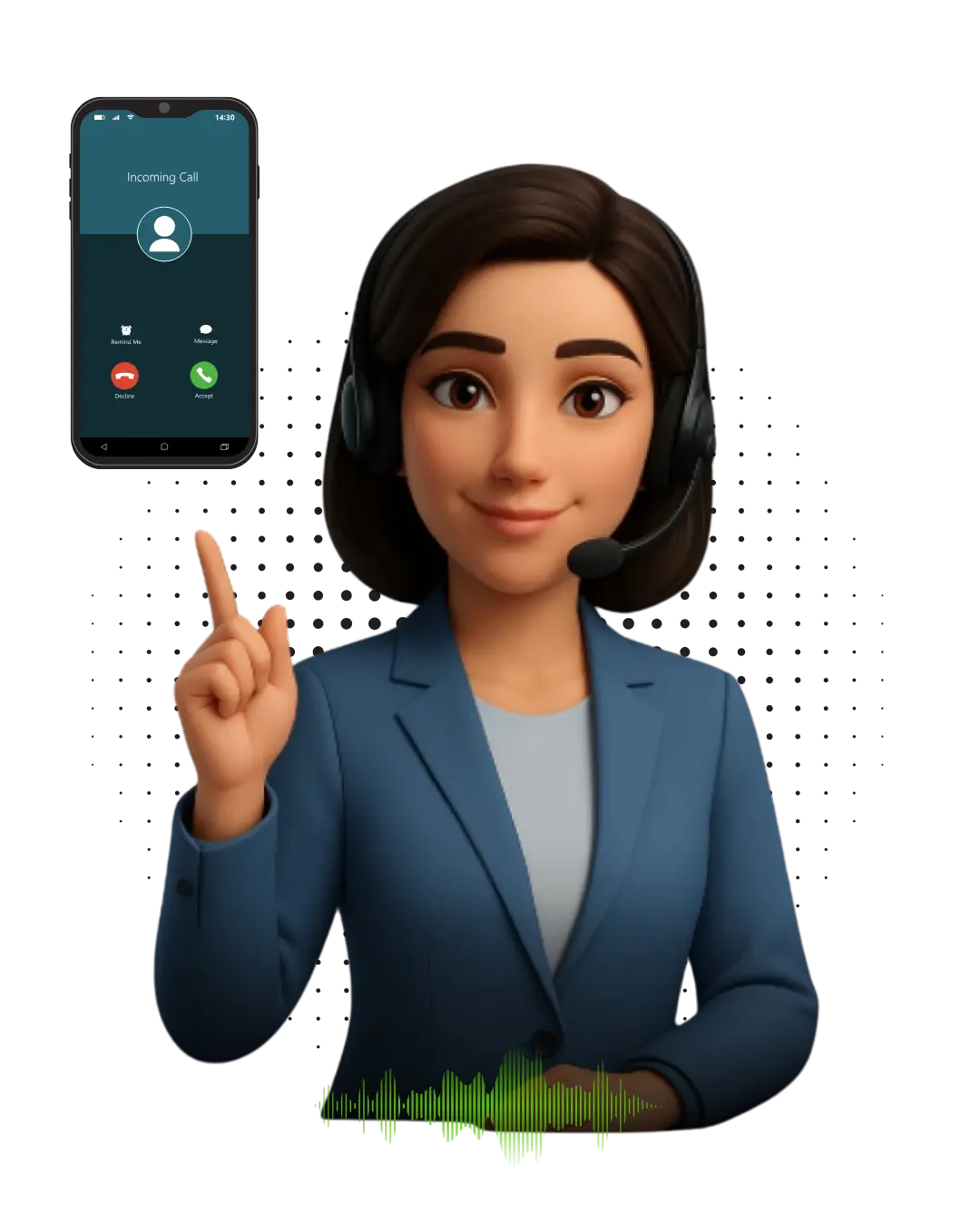 Agent vocal IA qui répond à vos clients 24h/24 et qualifie vos leads